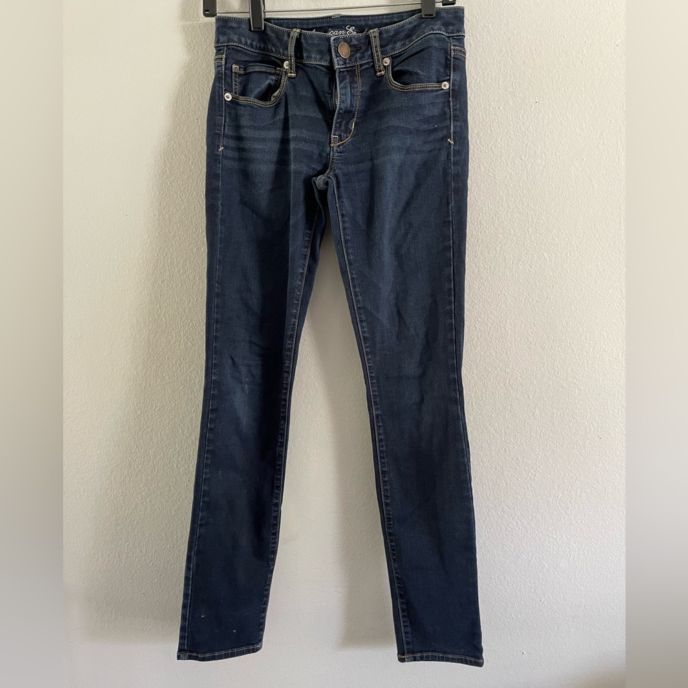 American Eagle Outfitters Super Stretch Blue Skinny Jeans